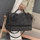 Studded Motorcycle Bag Retro Frosted Big Bag Ladies Single Shoulder Bag