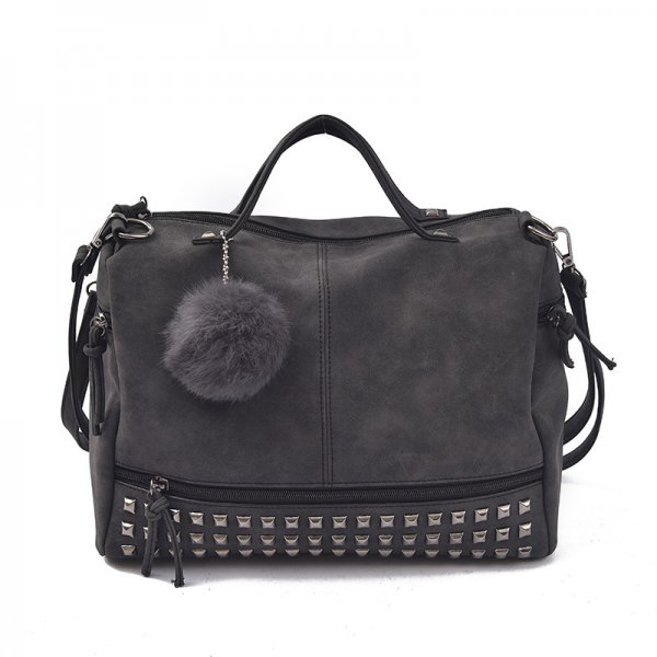 Studded Motorcycle Bag Retro Frosted Big Bag Ladies Single Shoulder Bag